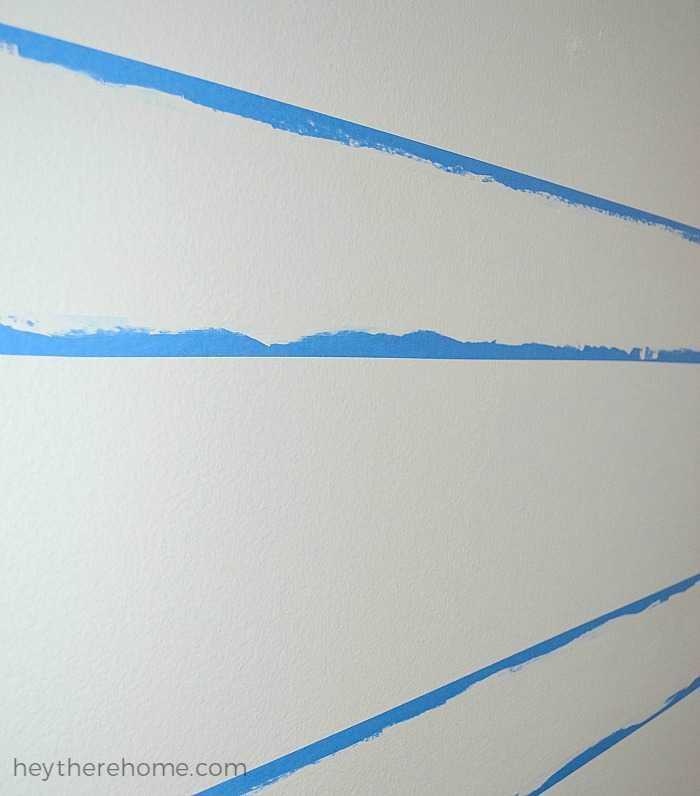 How to paint perfect lines on textured walls